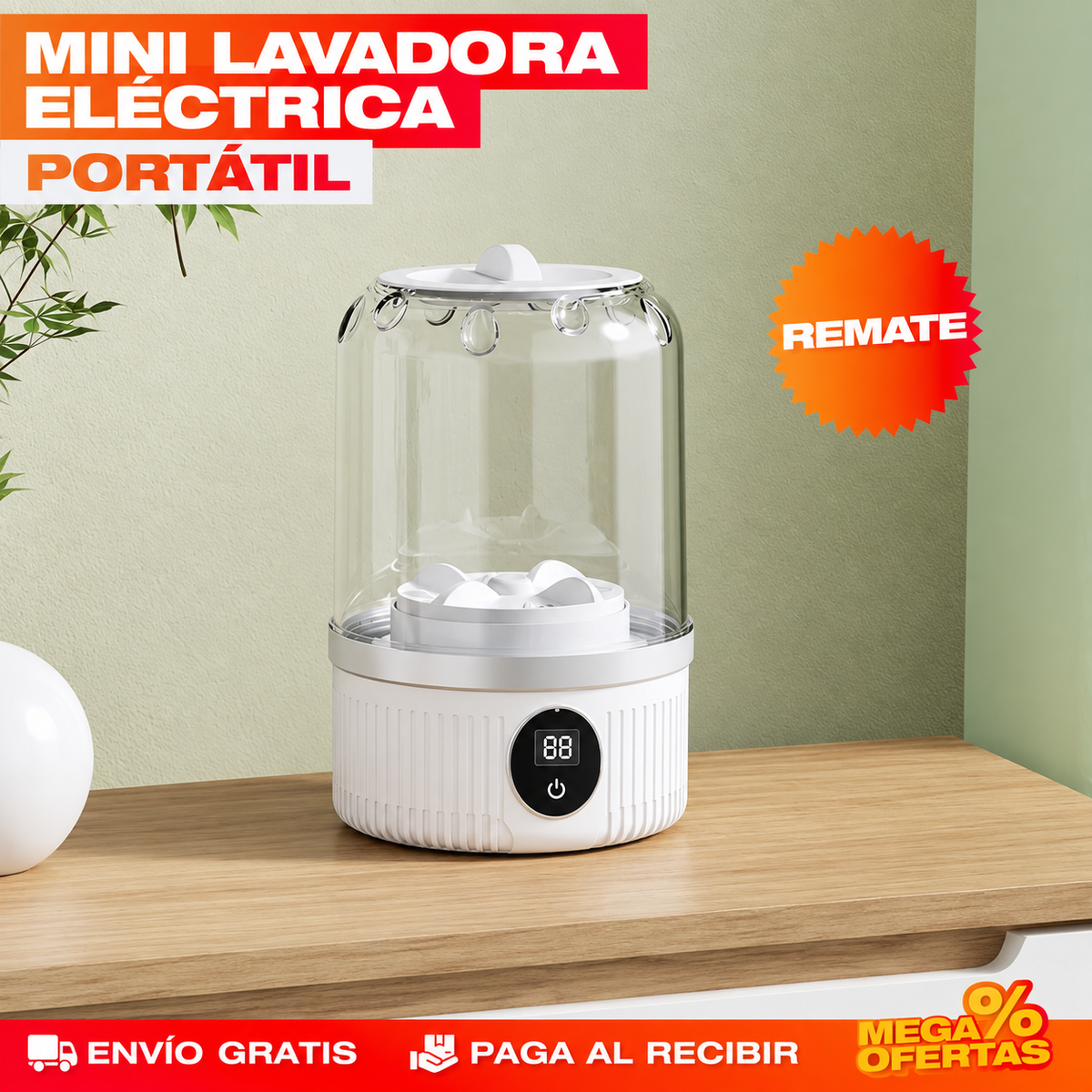 Mini Lavadora para Ropa Interior – Lavas los interiores sin esperar a llenar la lavadora